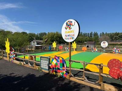 Pictures of Elmer the Patchwork Elephant at Gulliver's Land Milton Keynes