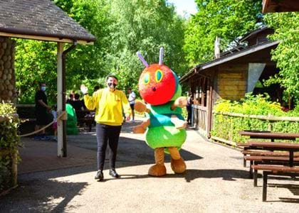 The Very Hungry Caterpillar, costume characters, themed accommodation Milton Keynes