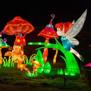 Lantern Festival, Milton Keynes. Light Installations. 